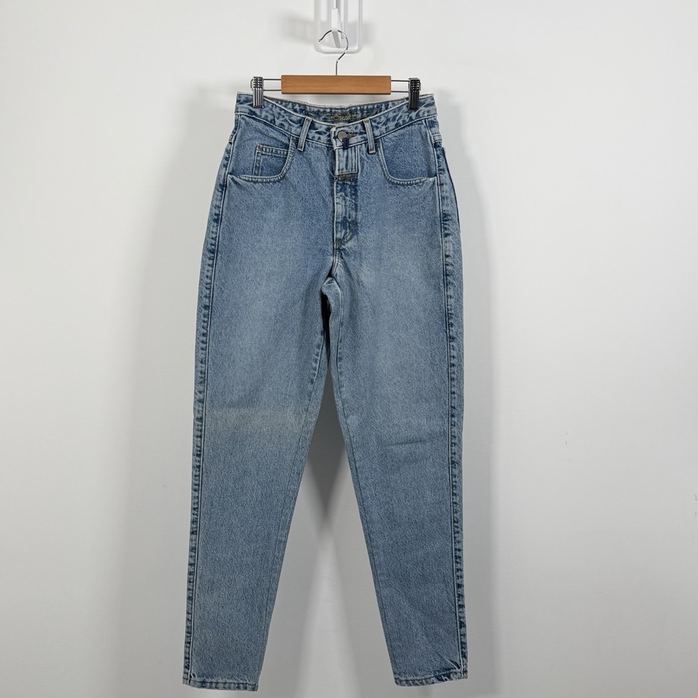 VTG Marithe Francois Girbaud Jeans Womens 7/8 Blue High Rise Tapered Denim 90s